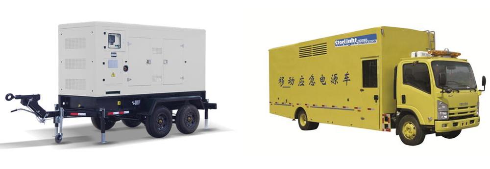 移动式发电机 拖车式发电机 静音发电机 低噪音发电机 车载式发电机